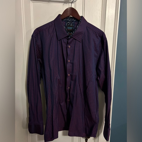 Scoop Men’s Dress Shirt - Purple - Picture 1 of 7